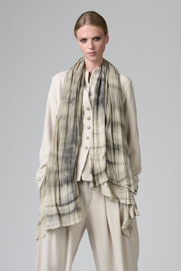 Sciarpa in maglia di viscosa tinta a mano | 1016.SCADTRB2002.22