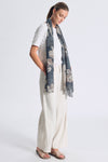 Schal aus Viskose-Georgette mit Allover-Druck | 1017.SCADTRCS285.05