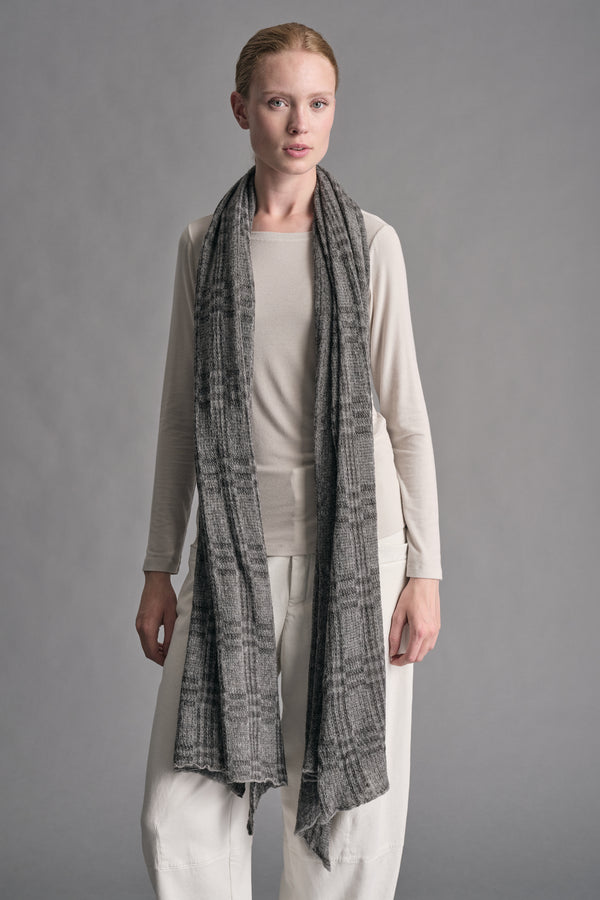 Wollstrickschal mit Tartan-Muster | 1019.SCADTRE2002.11