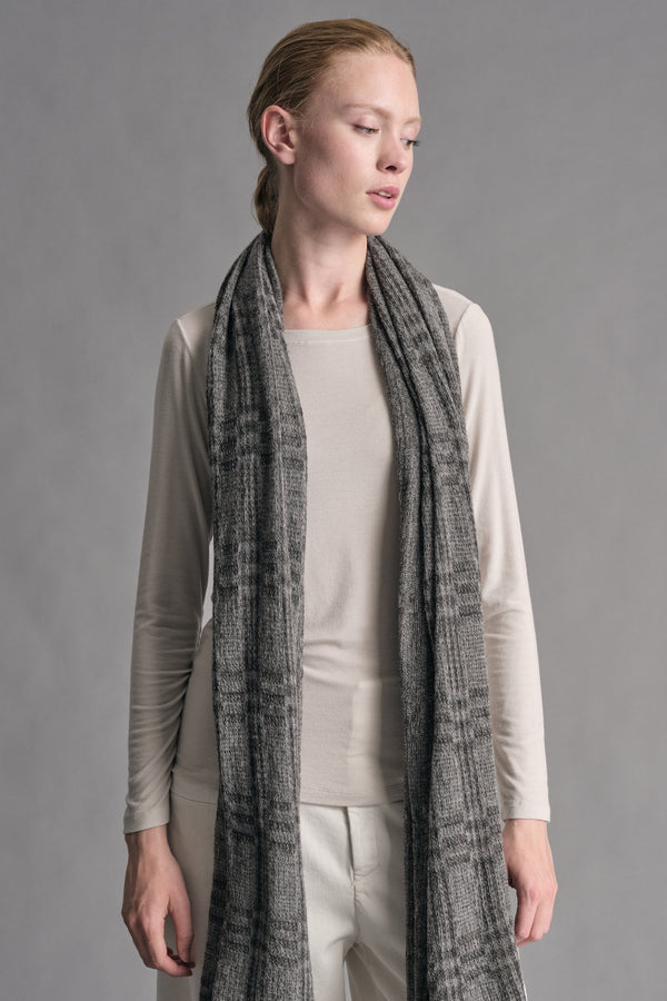Wollstrickschal mit Tartan-Muster | 1019.SCADTRE2002.11