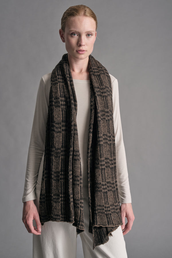Wollstrickschal mit Tartan-Muster | 1019.SCADTRE2002.26