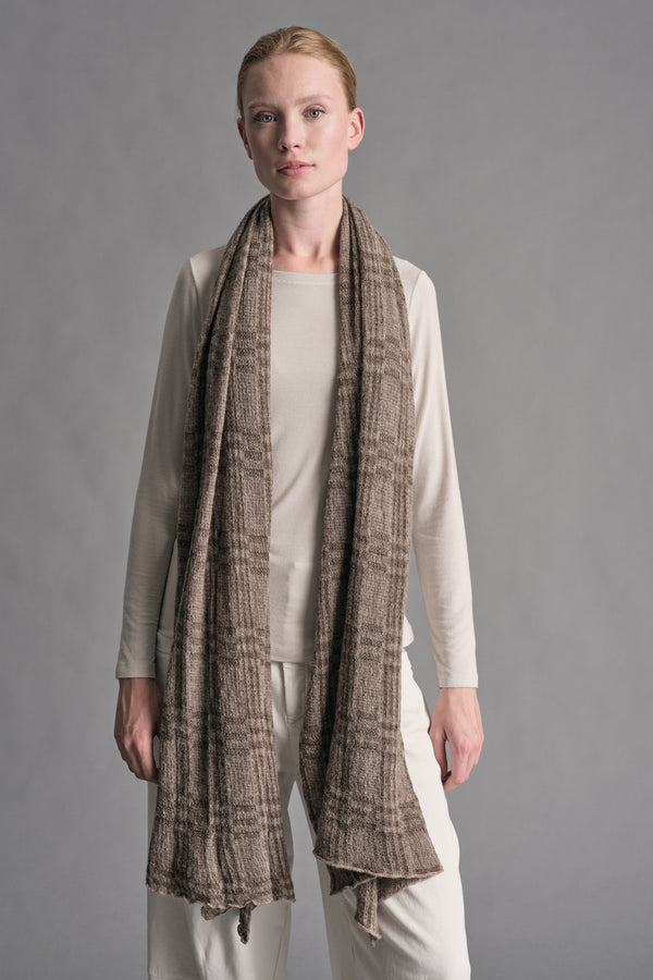 Wollstrickschal mit Tartan-Muster | 1019.SCADTRE2002.29
