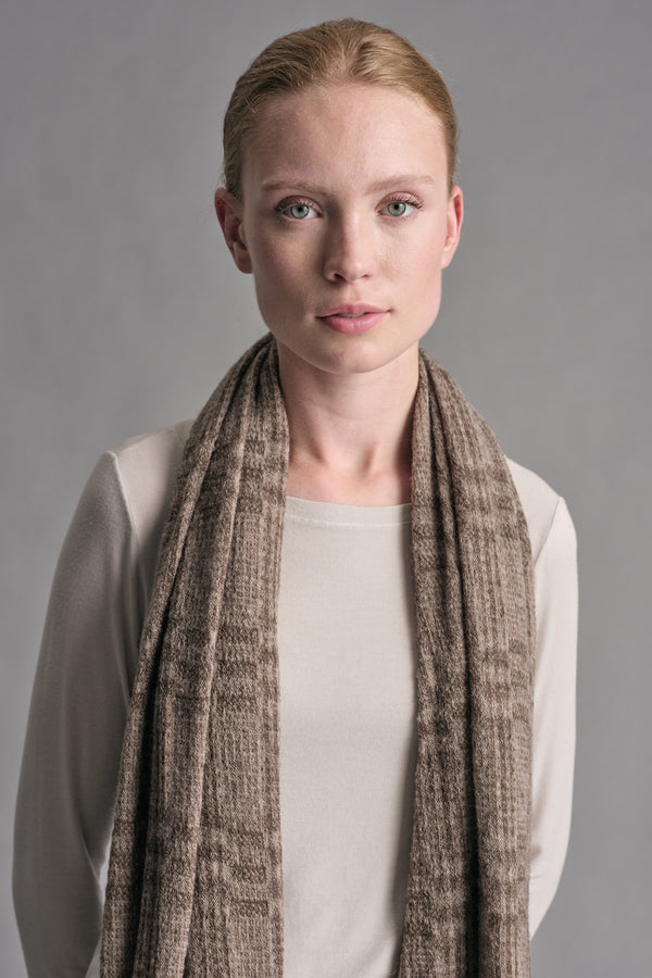 Wollstrickschal mit Tartan-Muster | 1019.SCADTRE2002.29
