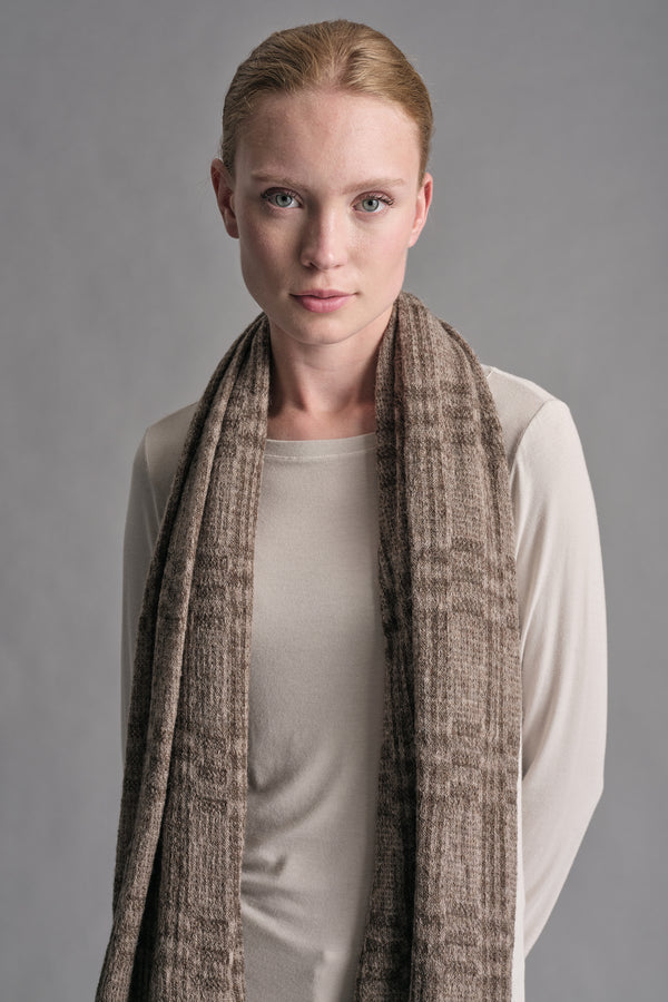 Wollstrickschal mit Tartan-Muster | 1019.SCADTRE2002.29