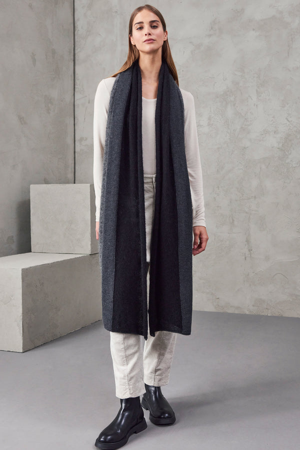 Jacquard wool and alpaca scarf | 1010.SCADTRV14493.10