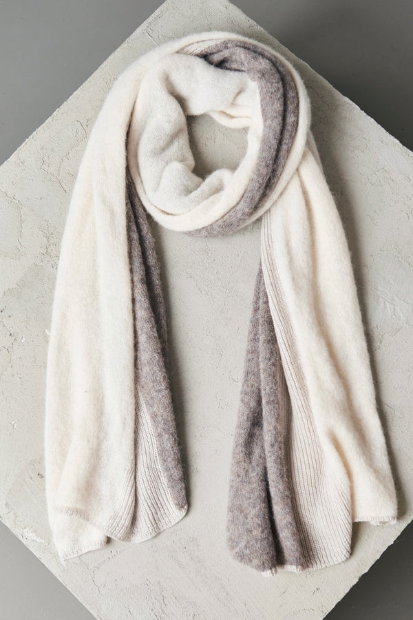 Jacquard wool and alpaca scarf | 1010.SCADTRV14493.21