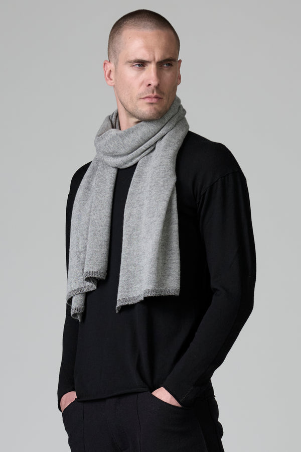 Écharpe à vanisé en cachemire à lextérieur et en laine vierge à lintérieur | 1016.SCAUTRB14496.U201