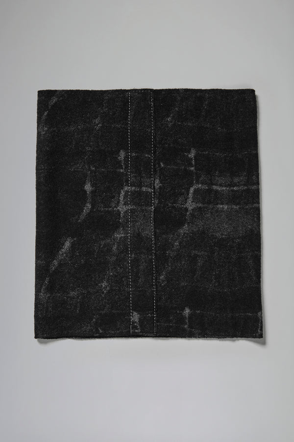 Col en jacquard de laine vierge et viscose avec profils à coupe brute | 1016.SCAUTRB21565.U310