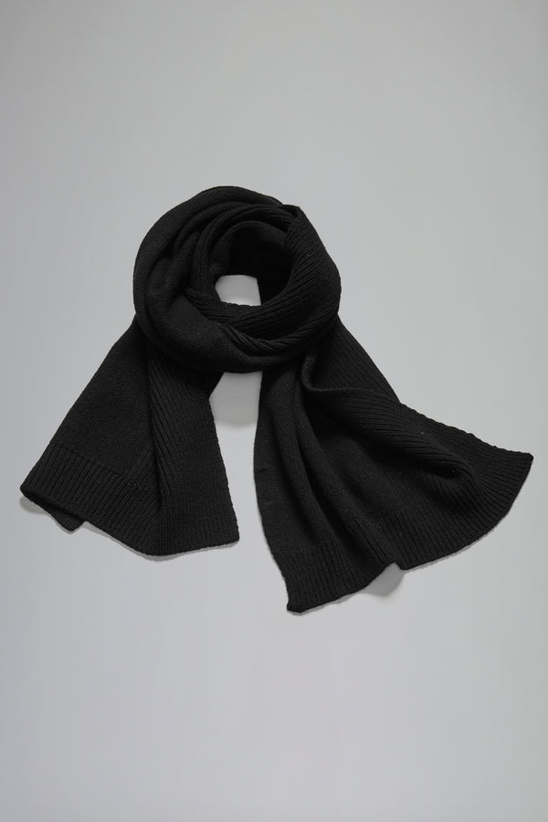 Virgin wool scarf half shaved and half ribbed | 1016.SCAUTRB5009.U10