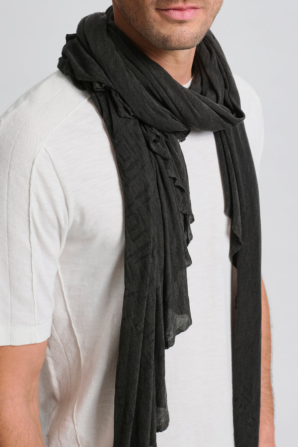 Kefia in maglia di viscosa con rullatura a mano | 1017.SCAUTRC5000H.U310