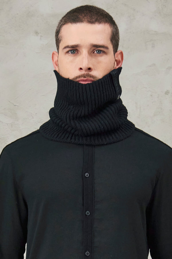 Rib-knit collar in cablè virgin wool | 1010.SCAUTRV17527.U10