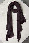 Viscose scarf plain knit | 1010.SCAUTRV5000.U07