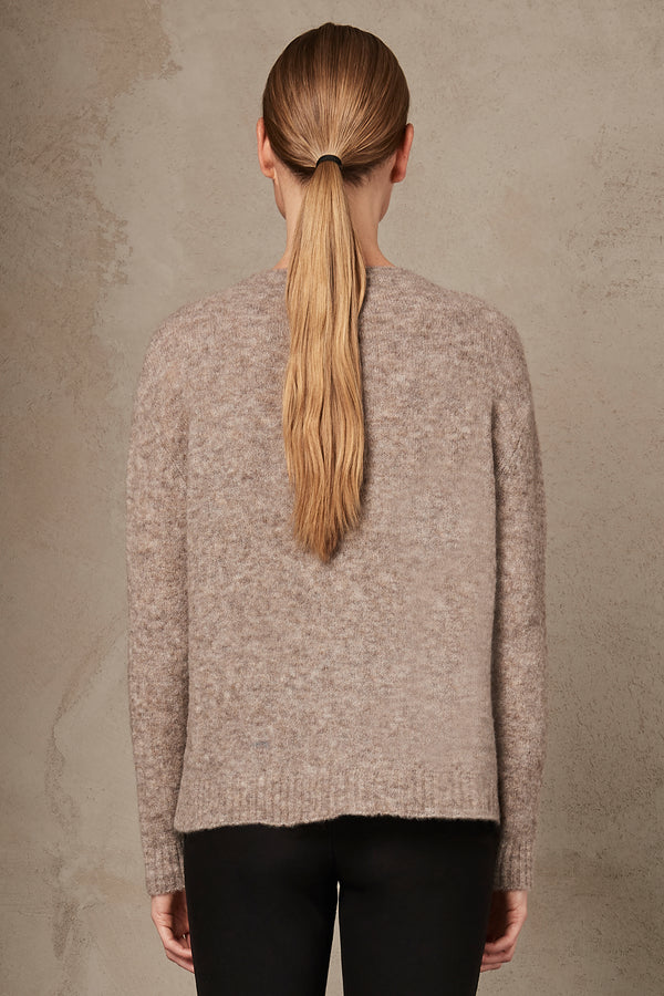 Alpaca and wool jumper with bateau neck | 1007.CFDTRS12470.21