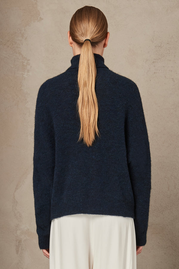 Alpaca and wool jumper with turtle neck | 1007.CFDTRS12472.15