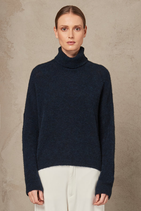 Alpaca and wool jumper with turtle neck | 1007.CFDTRS12472.15