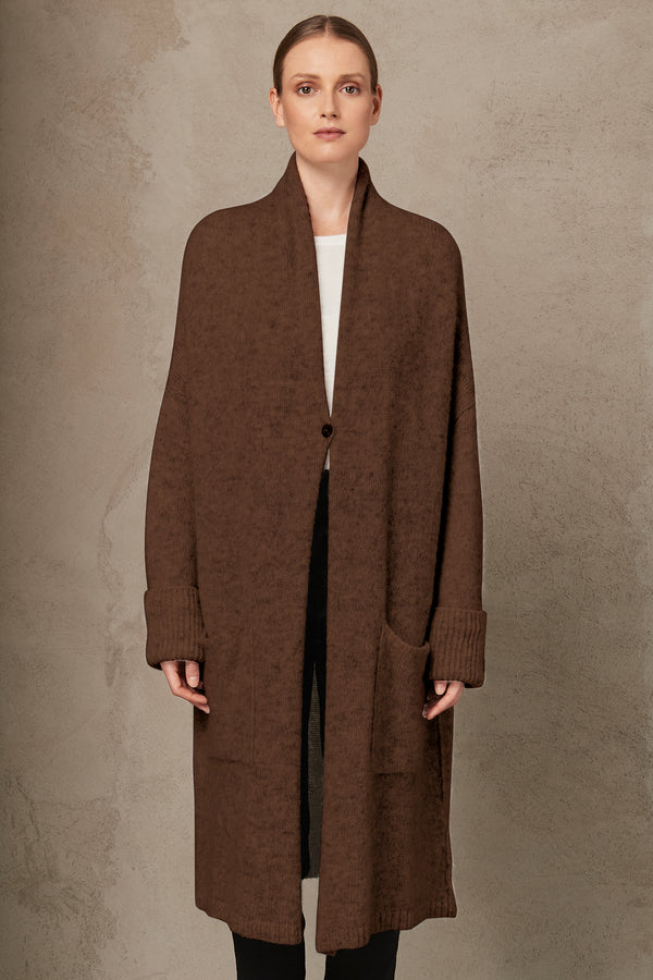 Oversize alpaca and wool blend cardigan | 1007.CFDTRS16511.32