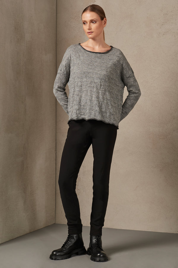 Pullover aus wollmischung mit jacquard-stoff | 1007.CFDTRS9440.12