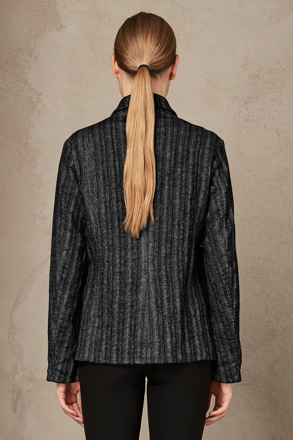 Slim fit herringbone wool blend jacket | 1007.CFDTRSD130.13