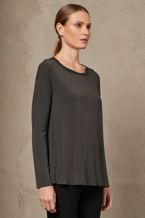 Comfort fit t-shirt in stretch modal jersey | 1007.CFDTRSI183.16