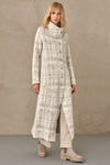 Slim fit jacquard wool knit long coat | 1007.CFDTRSW322.02