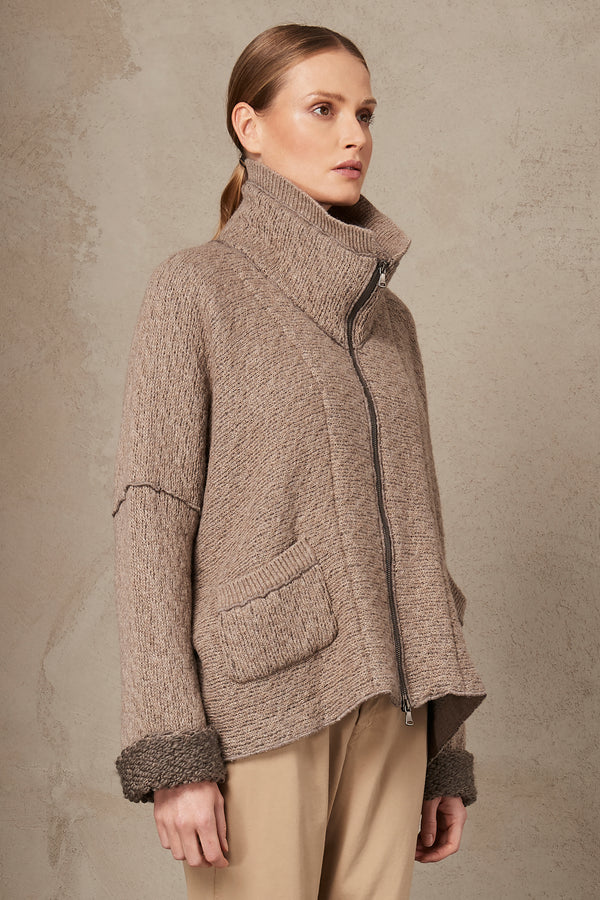 Wool knitted jacket - sheepskin effect | 1007.CFDTRSY341.32