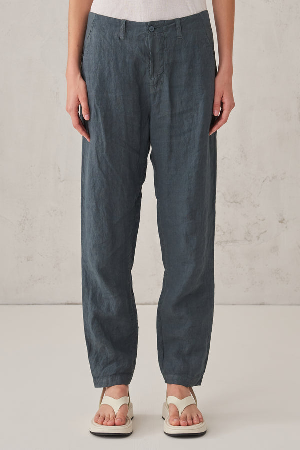 Pantalone regular fit in lino. | 1008.CFDTRTD138.15