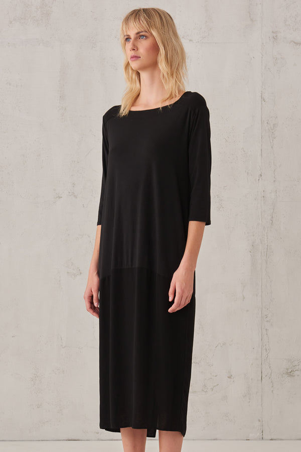 Kleid mit 3/4-arm aus elastischem baumwolljersey | 1008.CFDTRTJ198.10