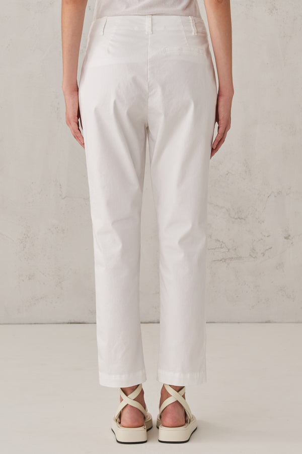 Pantalon basique en coton extensible | 1008.CFDTRTO243.00