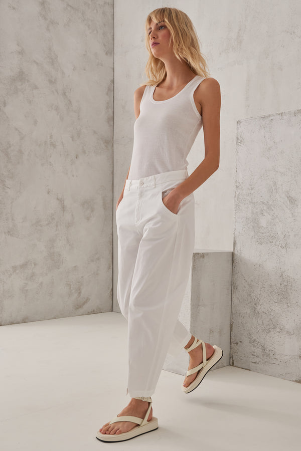 Cheap Women Cotton Linen Loose Wide Leg Pants 2023 Spring Summer Office  Lady Casual Solid Jogger Elastic Waist Oversized Trousers | Joom