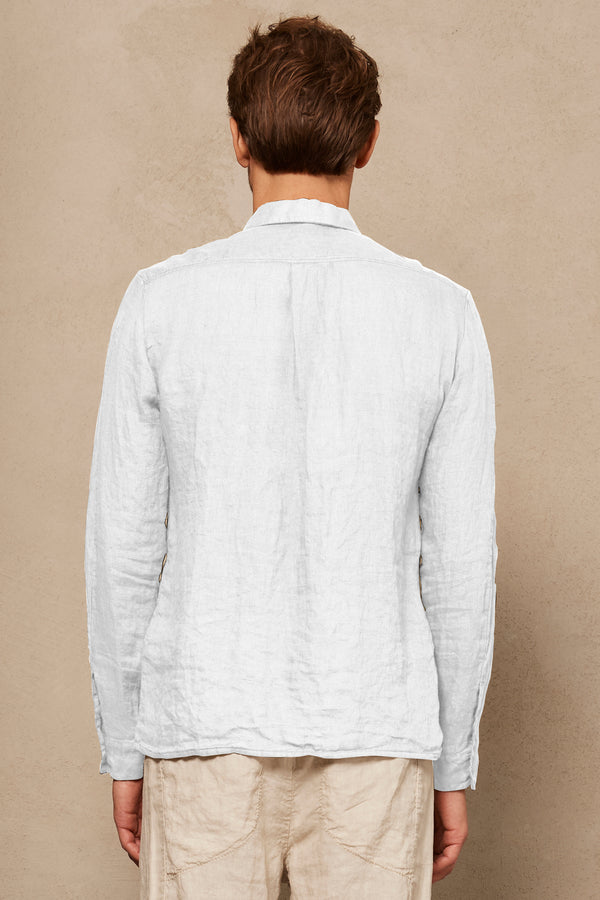 Camicia regular fit in tela di lino | 1005.CFUTRQV310.U00