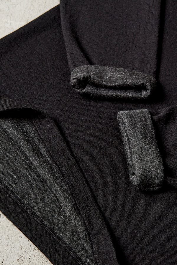 Maglia girocollo in jersey di lana e viscosa bi-face | 1007.CFUTRS20550.U210