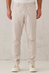 Light cotton chino trousers with elastic waistband | 1008.CFUTRTB110.U01