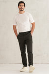 Pantalone chino in tela di cotone con cintura elastica. | 1008.CFUTRTB110.U09