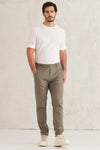 Light cotton chino trousers with elastic waistband | 1008.CFUTRTB110.U13