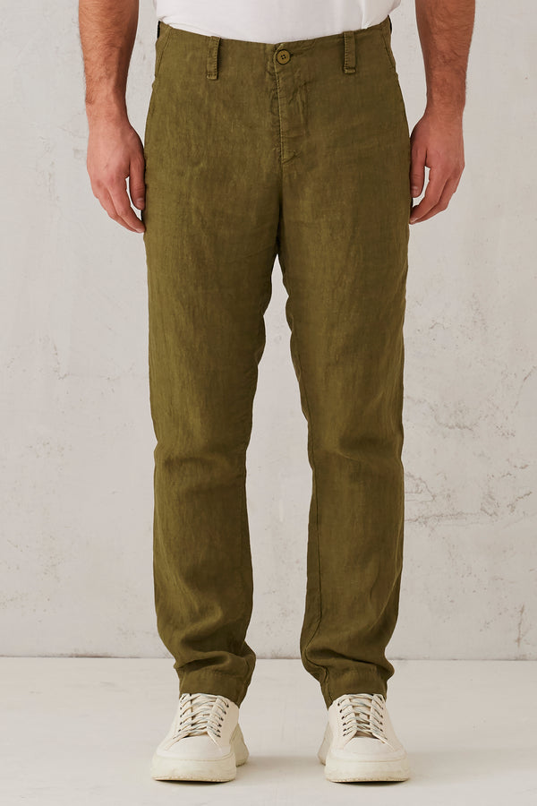 Pantalone regular-fit di lino. | 1008.CFUTRTD130.U04