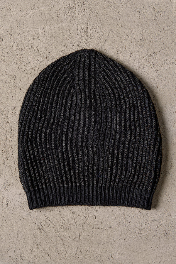 Wool and linen enlish rib knitted cap | 1007.HATUTRS16515.U310