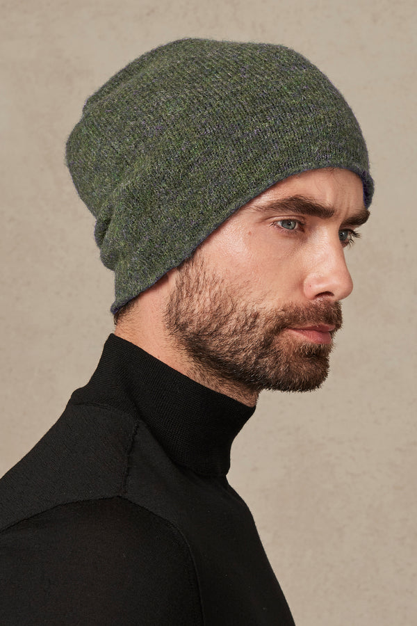 Melange wool blend knitted cap | 1007.HATUTRS18535.U204