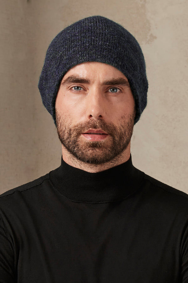 Melange wool blend knitted cap | 1007.HATUTRS18535.U212