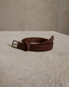 Leather belt with logo | 1005.BLSUTRQ29652.U06